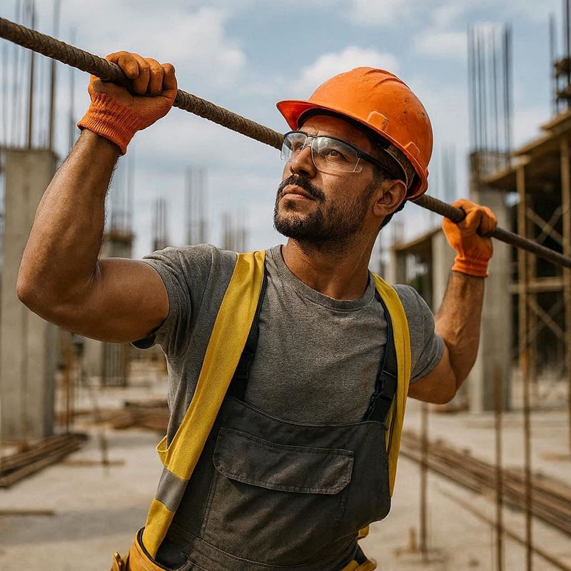 construction worker in hard hat